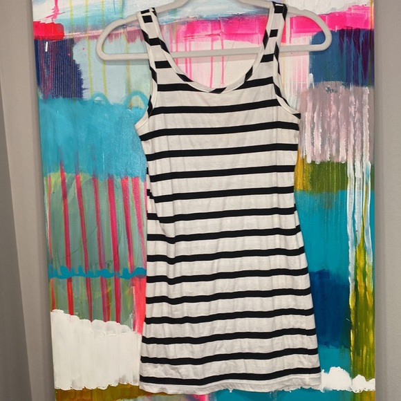 Black and White Striped Tank - Picture 3 of 3